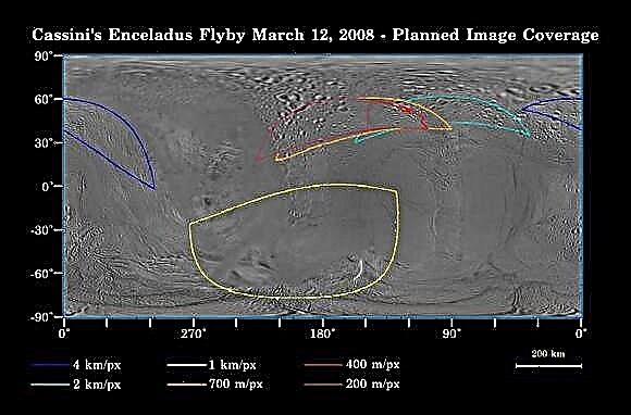Cassini skal flyve gennem Enceladus 'Plume 12. marts (Video)