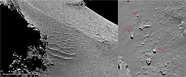 นี่คือบางสิ่งที่เราไม่เคยคิดว่าจะได้เห็นบนดาวหาง: เลื่อนลอยทราย
