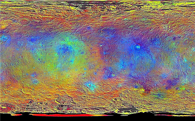 Wetenschappers prikkelden toen Dawn wereldwijde minerale en topografische kaarten van Ceres opleverde