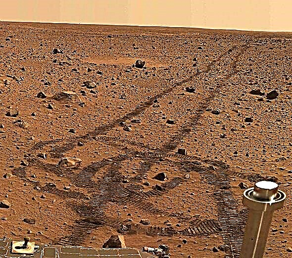 Mars Rover Tracks aus der Existenz gelöscht