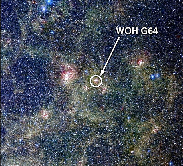 Imagem de astrônomos morrendo estrela supergigante